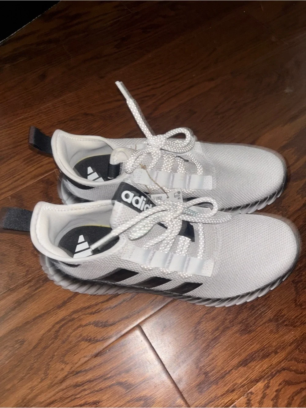 Adidas Mens Kaptir 3.0 Sneakers in White and Black